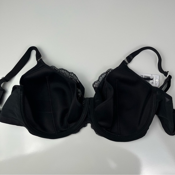 Elomi Brianna Padded Half Cup Bra in Black 42H NWT - Picture 8 of 11